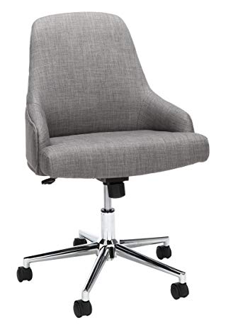 Essentials Upholstered Home Desk Chair - Ergonomic Office Chair for Conference Room Or Office, Gray (ESS-2086-GRY)