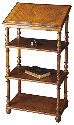 Bookshelves - Westwood Library Stand - Bookshelf - Vintage Oak