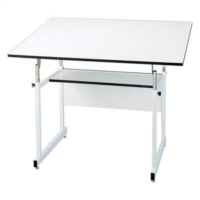 WorkMaster Jr. Melamine Drafting Table Frame Finish: White, Size: 30