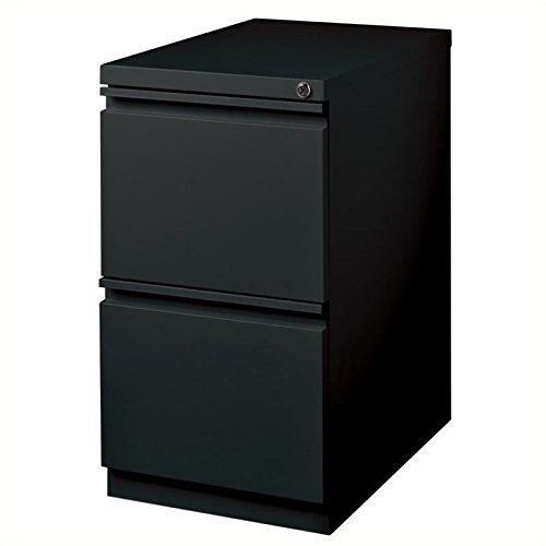 Pemberly Row 2 Drawer Mobile File Cabinet File in Black