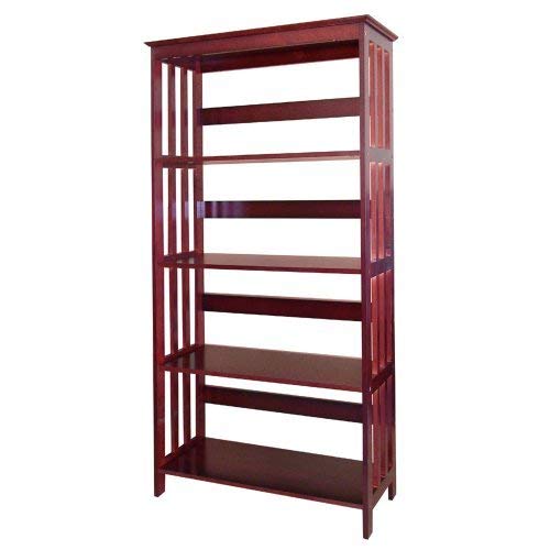 Wood 5Tier Bookshelves (CHERRY)