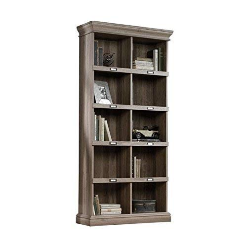 Pemberly Row Tall Bookcase in Salt Oak