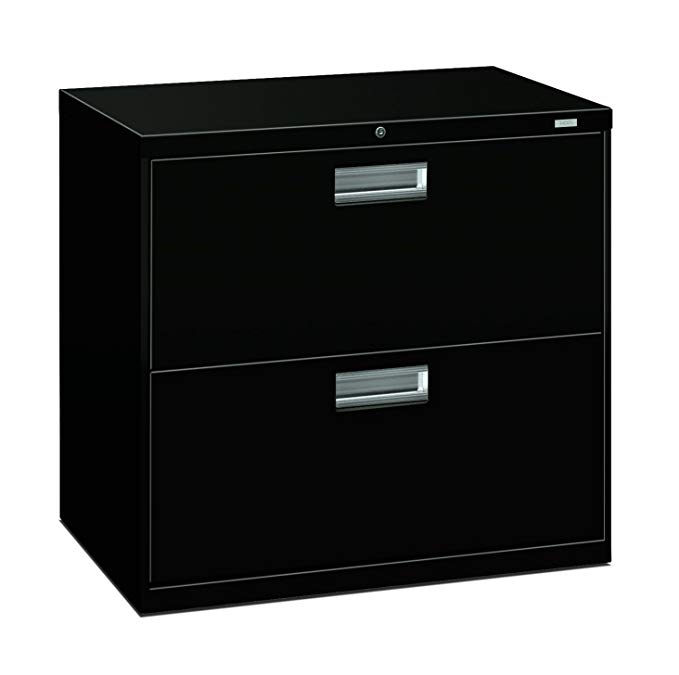 HON Brigade 2-Drawer Filing Cabinet - 600 Series Lateral Metal File Cabinet, 30