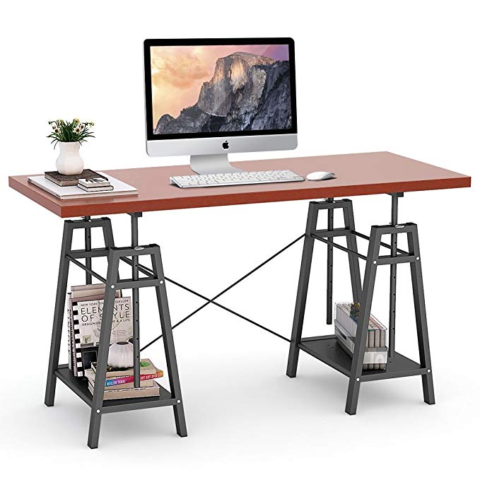 Tribesigns Height Adjustable Computer Desk, 55