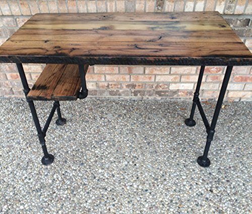 Reclaimed Wood Desk Table - Rustic Solid Oak W/28