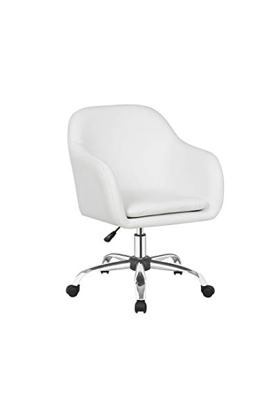 IDS Office Selection MLM-18639-W White Home Office Desk Swivel Chair