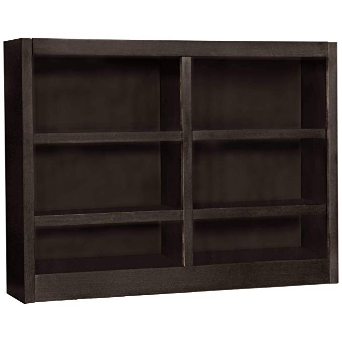 Midas Six Shelf Double Bookcase 36