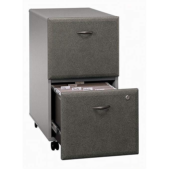 Bush Business Furniture Two Drawer Filing Cabinet in Pewter Colored - Series A