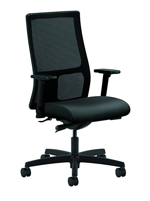 HON Ignition Series Mid-Back Work Chair - Mesh Computer Chair for Office Desk, Onyx (HIWM2)