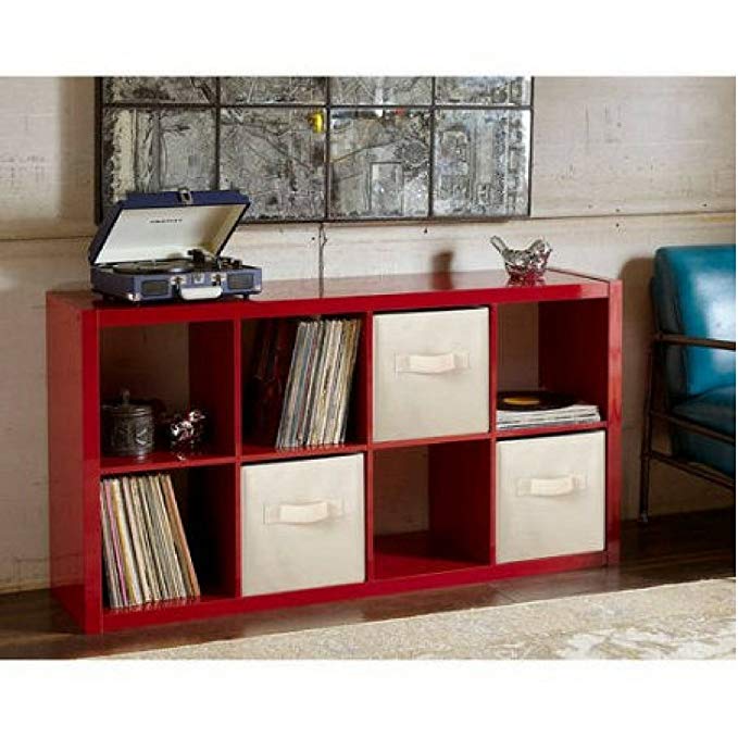 Better Homes and Gardens 8-Cube Organizer (High Gloss Red Lacquer)