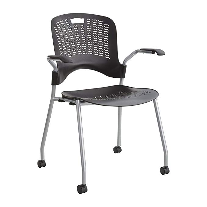 Safco Products 4183BL Sassy Stack Chair, Black