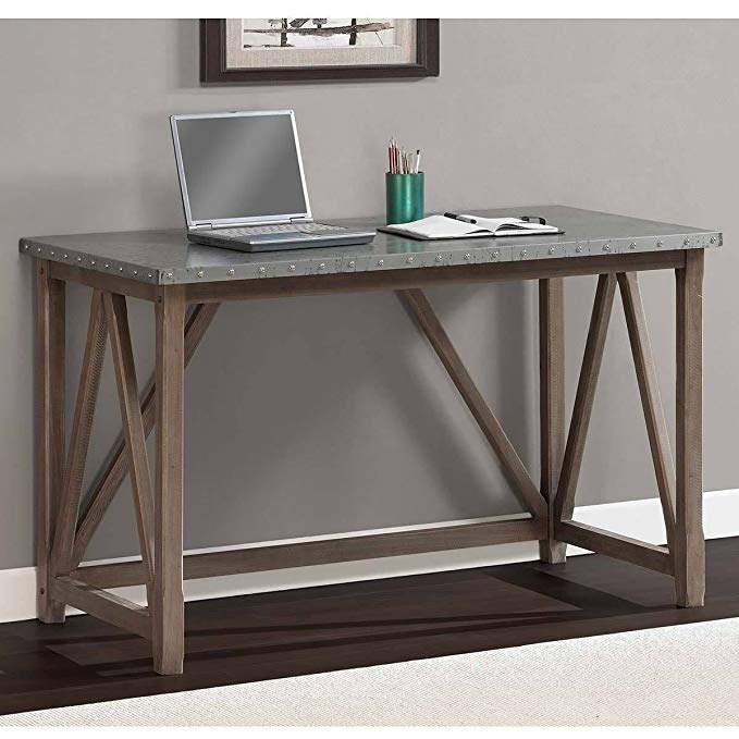 Metro Shop Zinc Top Bridge Desk