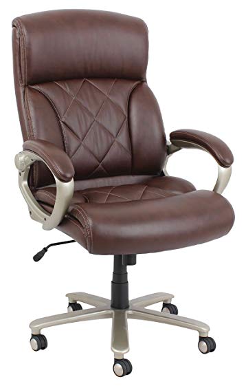 Acme Furniture Karl 92245 Office Chair, Brown Bonded Leather Match