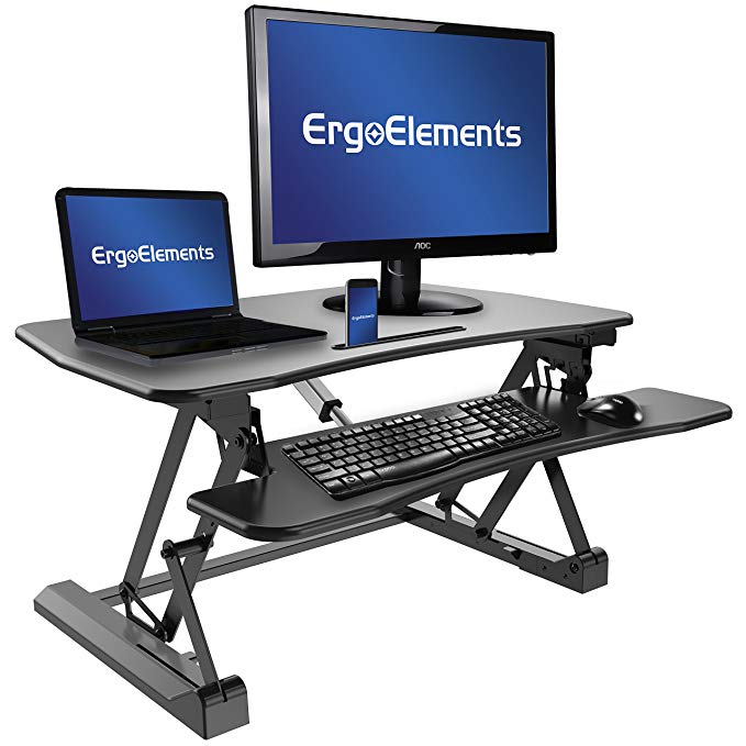 Ergo Elements Catapult Electric Standing Desk Converter