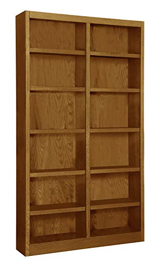 Wooden Bookshelves Double Wide 84