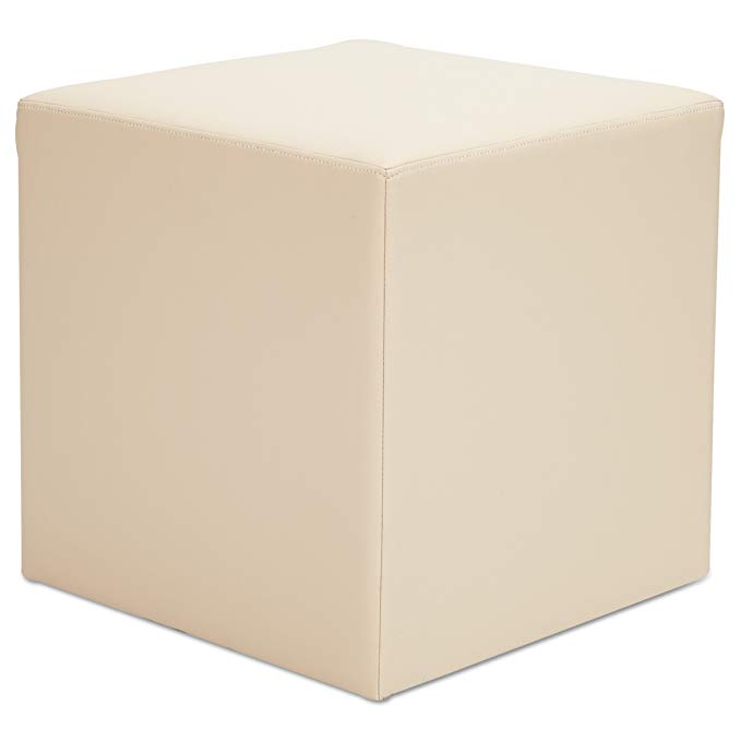 Alera ALEWE35AL WE Series Collaboration Seating, Cube Bench, 18 x 18 x 18, Almond